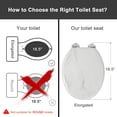 thumbnail image 2 of Asiento de Inodoro Alargado Angel Shield de Madera Moldeada Estilo Mármol, 2 of 7