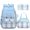 A-blue-3pcs Set, variant on Ideal Daily Cute Large Capacity Backpack for Teen Kawaii Bookbag