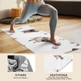 thumbnail image 4 of Pug and Footprint Hot Yoga Mat Towel Non Slip for Hot Yoga - Quick-Drying Yoga Mat Cover with 4 Corner Pockets with Travel Bag - Hot Yoga Towel Non Slip Grip Moisture Wicking Sweat 70"x26", 4 of 6