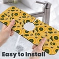 thumbnail image 6 of Vsdgher Bees and Sunflowers Kitchen Sink Splash Guard Faucet Mat -1 PC Super Absorbent Fast Drying Mat Sink Gadgets-Splash, Bathroom,Sink Mat,(15" X 5.5" ), 6 of 7