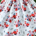 thumbnail image 6 of Jamsmile Toddler Girls Dress Summer Puff Sleeve Floral Print Princess Dresses casual children girls Vacation Beach Sundress, 6 of 7