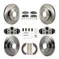thumbnail image 1 of Transit Auto Front Rear Disc Brake Rotors Ceramic Pads and Drum Kit (9Pc) for Car Honda Civic K8T-104819, 1 of 11