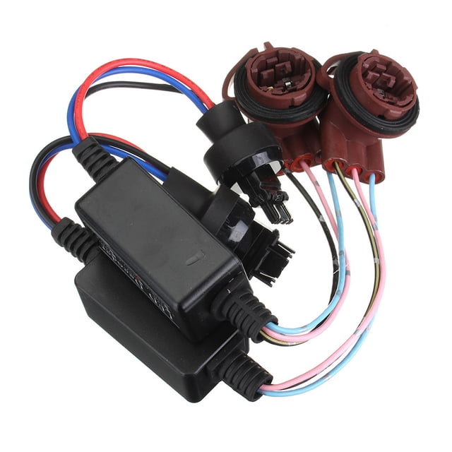 Riwesomey 1 par de decodificadores Canbus de luz automática, reemplazo profesional, faro delantero Universal ahorrador de energía, accesorios adaptadores Bombillas para automóviles Riwesomey VI017340-00B
