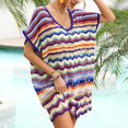 thumbnail image 4 of MKLEKYY Maillot de Bain Grande Taille pour Femmes, Robe de Plage Aguichant à Manches Longues, Tenue de Vacances, 4 of 7