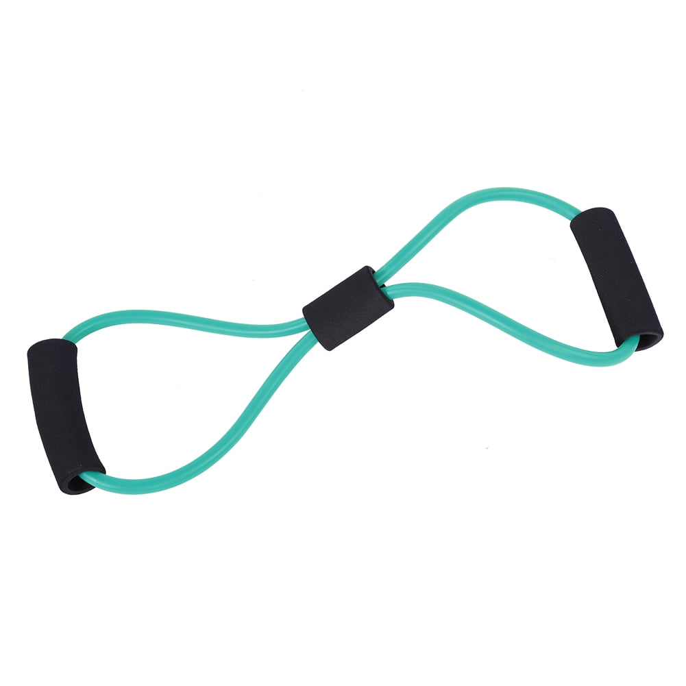 Resistance Stretch Rubber Band Training Rope Tube Workout Fitness Exercise for Yoga Gym (Green),