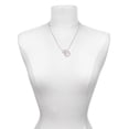 thumbnail image 3 of Delight Jewelry Silvertone Half Marathon - 13.1 with Clear Crystal To the World You are a Mother Locket Necklace, 3 of 4