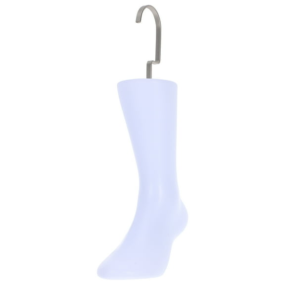 FRCOLOR 1 Piece Sock Mannequin Sock Display for Product Display White Abs and Iron 9.71X7.07X2.99In