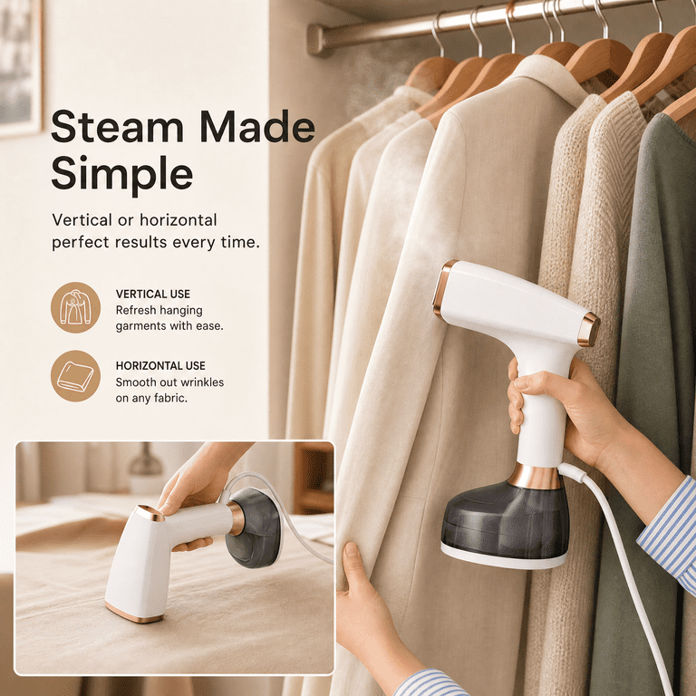 Amumu Handheld Garment Steamer, 1200W photo 5