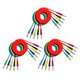 thumbnail image 1 of 15x cables de medición, conectores tipo banana, clavijas, apilables en conectores tipo banana Cola Cable de prueba de conector banana, 1 of 8