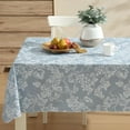 thumbnail image 3 of Home Bargains Plus Blue Grapevine Print 52 x 70 inch Rectangle Vinyl Tablecloth with Flannel Backing, 3 of 9