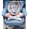 thumbnail image 4 of GTPLAYER Big and Tall Gaming Chair Ergonomic Heavy Duty Office Chair Racing Seat with Adjustable Lumbar Pillow Footrest 150° Reclining Thickened Armrests Breathable Mesh for Esports/PC Gaming, 4 of 8