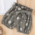 thumbnail image 5 of mgoYE Baby Girl Clothes 3-6 Months Newborn Infant Girl Clothes Rib Knit Romper Daisy Print Shorts Headband Baby Summer Clothes 0 3 6 12 18 24 Months(Black,12-18 Months), 5 of 7
