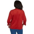 thumbnail image 2 of Alfred Dunner Womens Petite  Timeless Faux Suede Jacket, 2 of 6