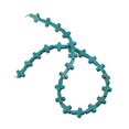 thumbnail image 1 of AMLESO Turquoise Cross Beads Bracelet Charms Necklace Handcrafts Making 1 Strand Blue, 1 of 8