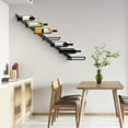 thumbnail image 2 of Wall Mounted Wine Rack for 7 Bottles Modern Space Saving, 2 of 8