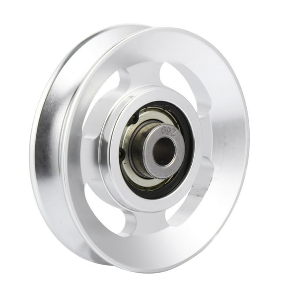 LULULION Fitness Pulley Wheel Aluminum Plated Silver for Exercise Equipment Use