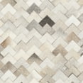 thumbnail image 6 of SAFAVIEH Studio Leather Rozanne Geometric Runner Rug, Grey, 2'3" x 7', 6 of 7