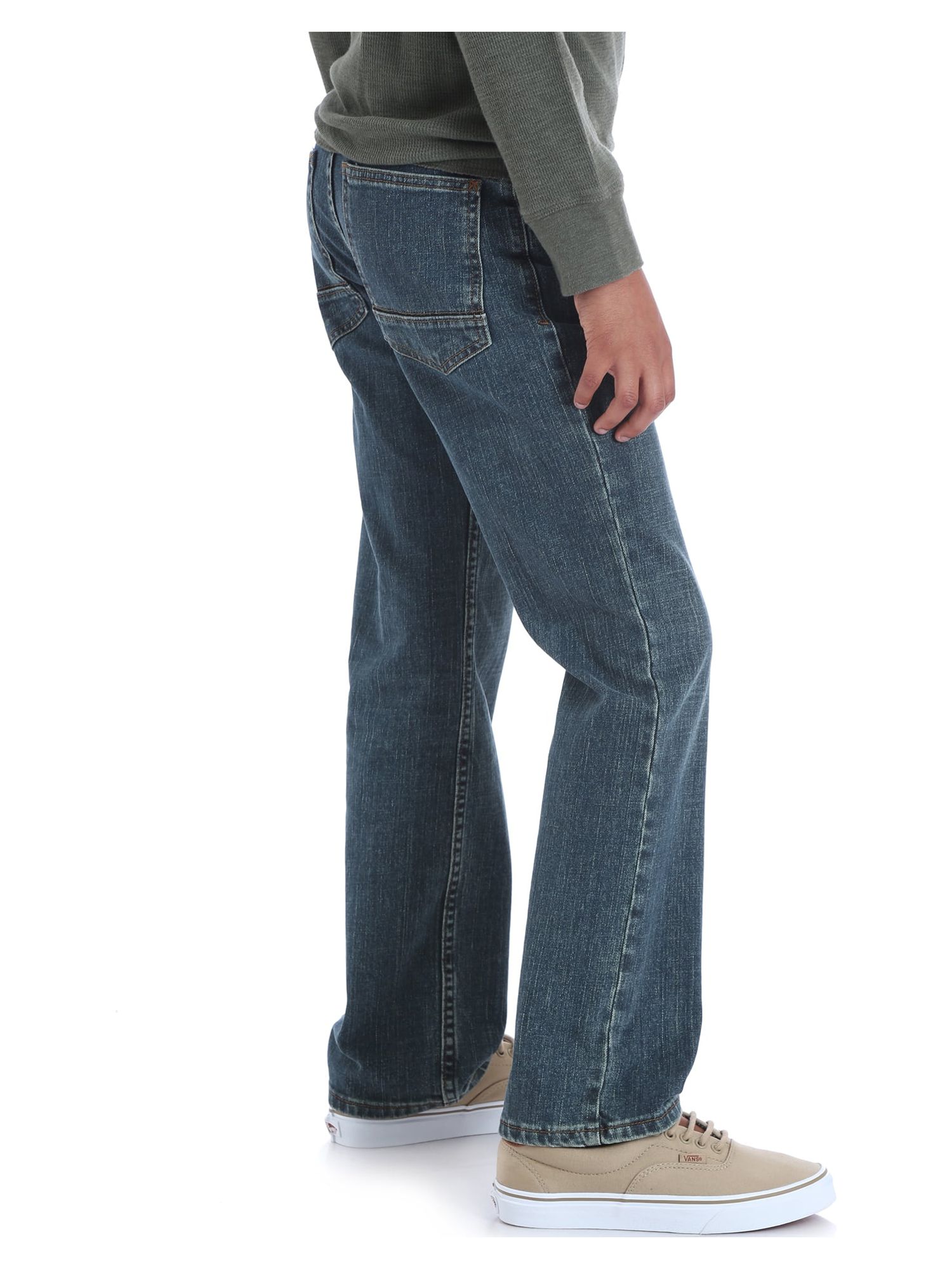 Wrangler Boys' 4-16 & Husky Straight Fit Jeans, Sizes 4-16 & Husky ...