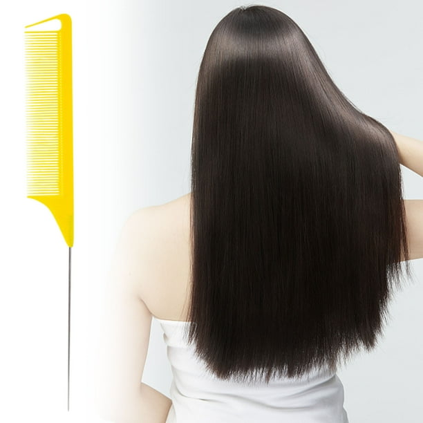 Xihbxyly Peine de Cola, Antiestático y Resistente Al Calor, Ligero, con Dientes Finos para Un Peinado Suave, Ideal para Uso Doméstico En Peluquerías, Ideal para Todo Tipo de Cabello, Herramienta de C