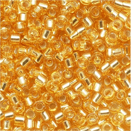 Gold Seed Beads - Miyuki Delica Seed Beads 11/0 DB042 Silver Lined Gold 7.2 Grams
