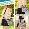 thumbnail image 5 of FORMRS Insulated Lunch Bag Unisex Large Capacity with Shoulder Strap, Yellow Floral Tomatoes, 5 of 6