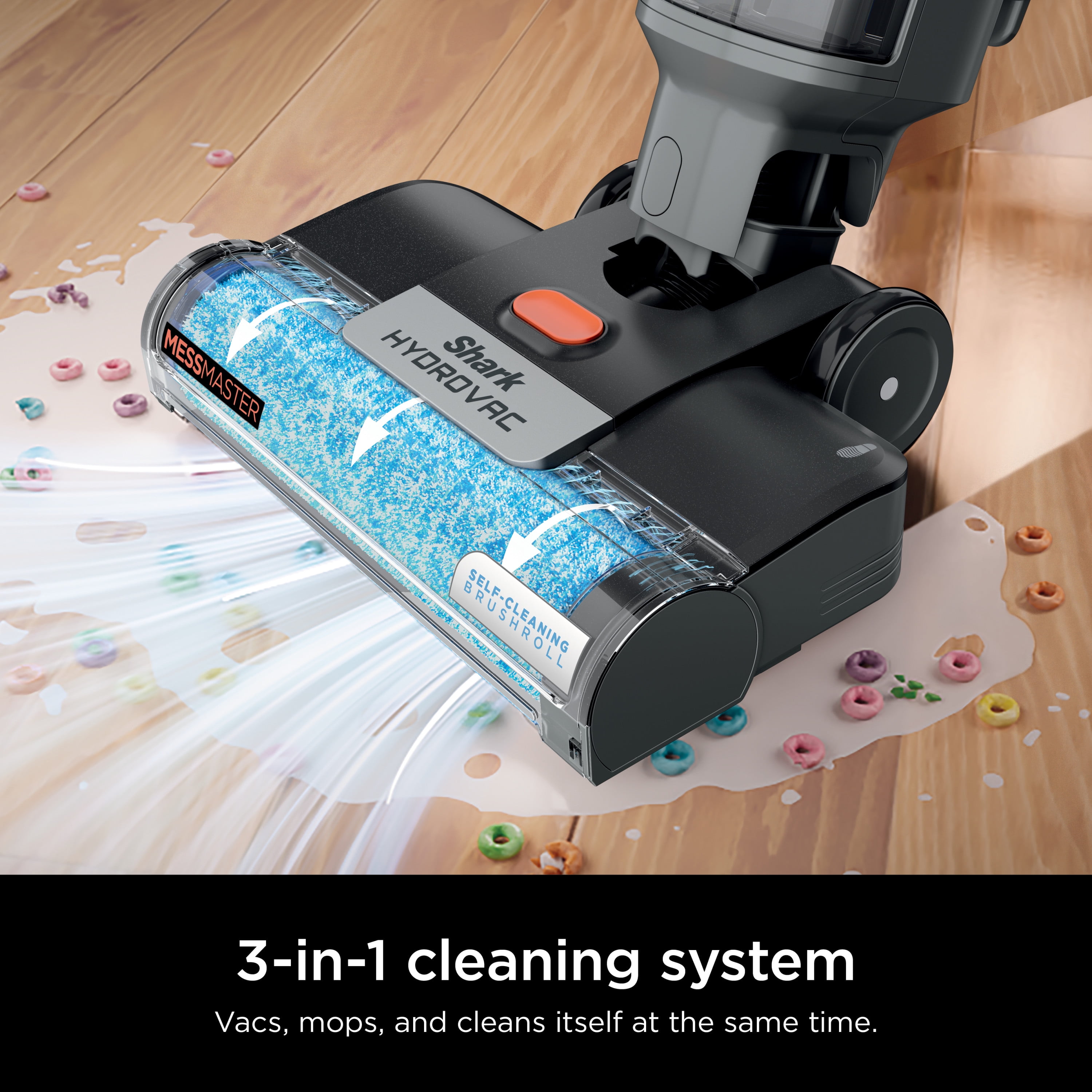 Shark HydroVac MessMaster Corded Wet Dry Vacuum & Mopping, 3-in-1 Self-Cleaning, HydroMopping, WD160