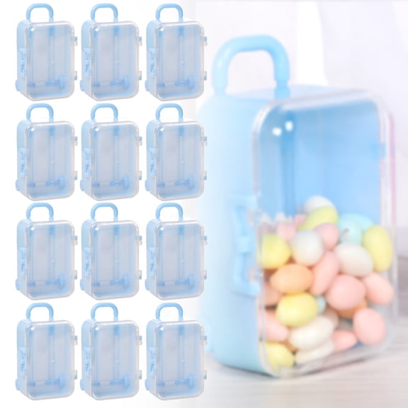 Event Decorations,12 Roller Travel Suitcase Candy Box Personality Wedding Candy Box Luggage Trolley Case Candy Toy