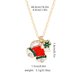 thumbnail image 1 of Collar de Navidad, adorno de campana, bastón de alce de Navidad, colgante de árbol de Navidad de Papá Noel, traje, 1 of 6