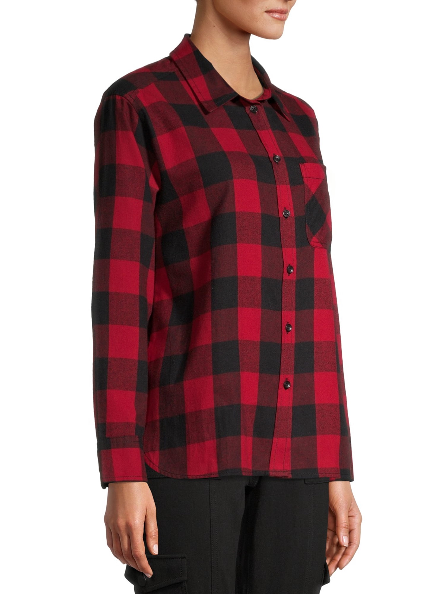 Time and Tru Women's Plaid Top