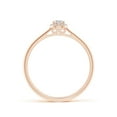 thumbnail image 2 of ANGARA Natural Diamond Halo Engagement Ring in 14K Rose Gold for Women (Size-4x3mm| Color-I-J| Clarity-I1-I2) | April Birthstone, Anniversary, Jewelry Gift for Women | Natural Diamond Ring, 2 of 8