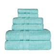 thumbnail image 2 of Superior Ultra Soft Cotton Solid 6-Piece Towel Sets, Cyan, 2 of 9