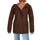 thumbnail image 1 of Chaquetas y abrigos casuales con capucha de manga larga, chaqueta impermeable sólida para mujer, chaquetas para exteriores, impermeable con capucha, abrigo a prueba de viento para mujer, 1 of 7
