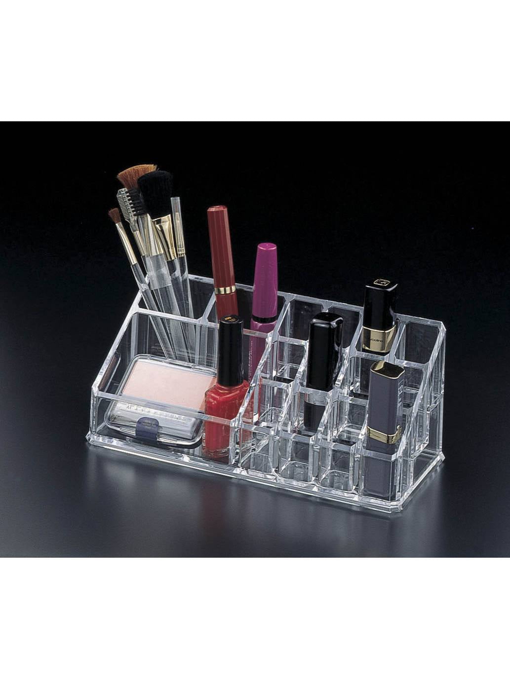 Acrylic Lucite Makeup organizer with 12 lipstick holder