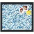thumbnail image 2 of PinPix 15x13 Custom Cork Bulletin Board White Navy Poster Board Has a Fabric Style Canvas Finish, Framed in White Navy, by ArtToFrames (PinPix-1878), 2 of 5
