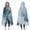 Blue Gold Marble, variant on Wearable Blanket,Pink Gold Marble Pattern Hooded Wearable Flannel Blanket for Adults & Teens,Winter Poncho Shawl Wrap Cape Cozy Anti-Pill,60"x80"