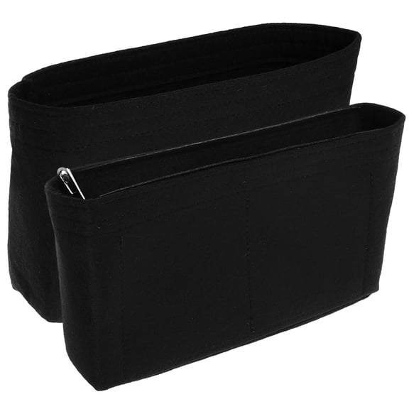 UPOUART 2Pcs Purse Organizer Insert Black Tote Bag Organizer for Small Items Storage