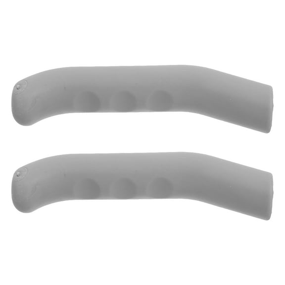 Homoyoyo 1Pair Universal Bicycle Brake Handle Sleeve Grey Tpr Anti Slip Grip