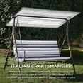 thumbnail image 4 of Made in Italy SUNJOY Outdoor Porch Swing, 2 Seat Patio Metal Porch Swing Seats with Canopy, 4 of 11