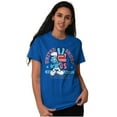 thumbnail image 3 of United Smurf Americana Varsity Unisex Plus Size Graphic Tee Brisco Brands 5X, 3 of 4