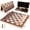 Original Wood Color, variant on 15 Inches Magnetic Wooden Chess Set - 2 Extra Queens - Folding Board - Pieces Storage Slots, Handmade Portable Travel Chess Game