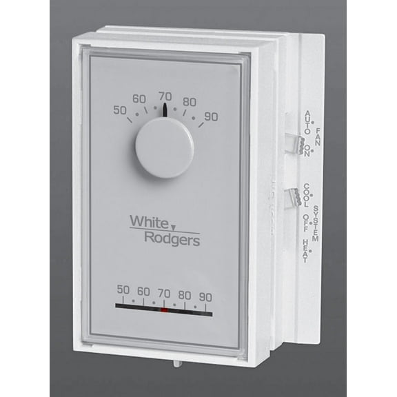 White-Rodgers Mercury-Free Mechanical Thermostat White