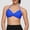 #0255-Blue, variant on Womens Solid Color Quick Dry Halter Adjustable Sports Bra Removable Pads Yoga Workout Activewear Bra