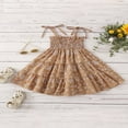 thumbnail image 2 of Sister Matching Clothes Sling Ruched Floral Knee-Length Dress Snap Romper, 2 of 6