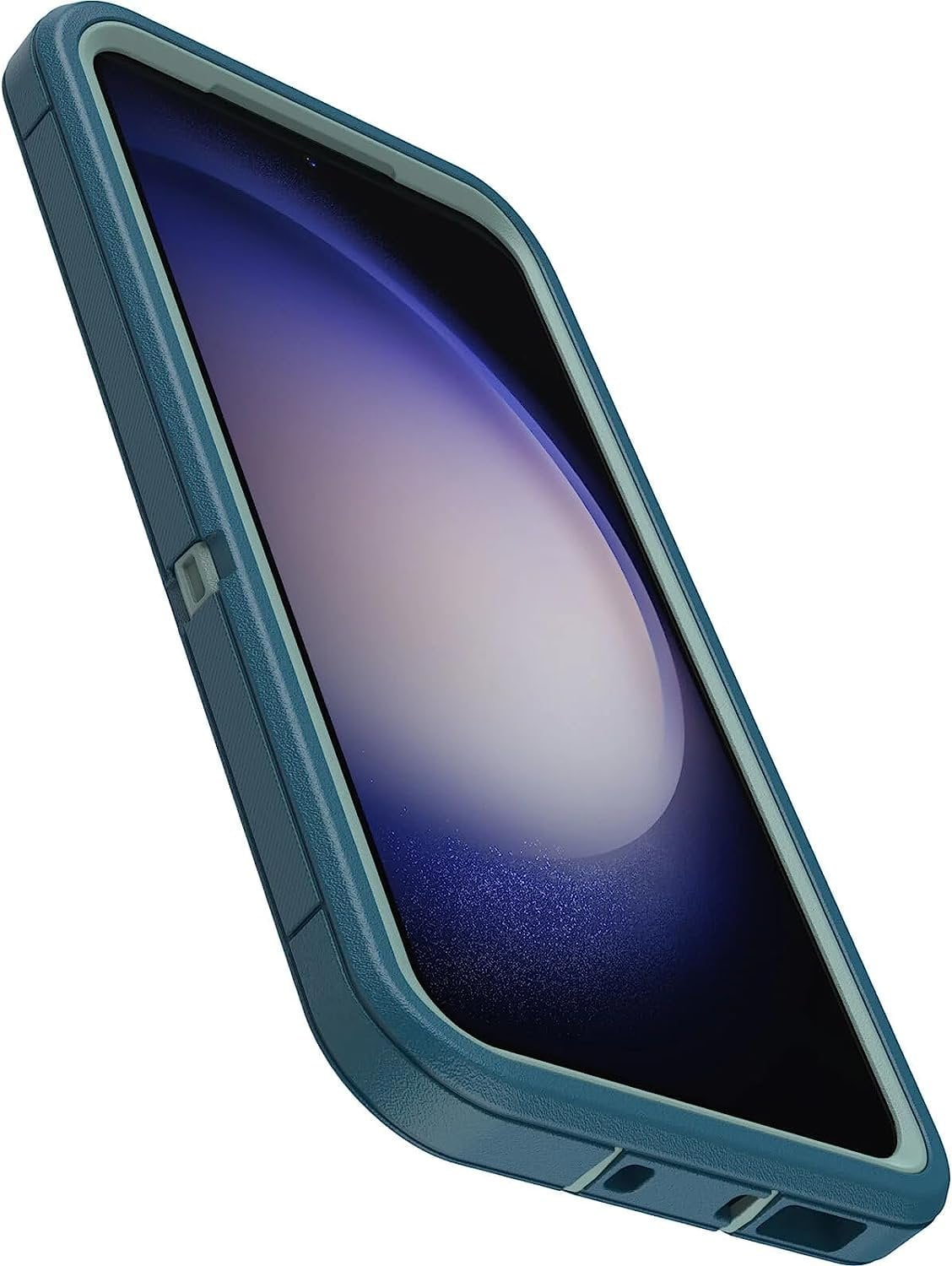 OtterBox Galaxy S23 Only - Defender Series Case - Manoeuvre Blue, Rugged & Durable - with Port Protection - Includes Holster Clip Kickstand - Microbial Defense Protection - Non-Retail Packaging