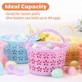 thumbnail image 4 of 6 Pcs Plastic Easter Baskets Set with 36 Easter Eggs & Grass Refill - All-in-One Easter Egg Hunt Supplies for Kids Party, 4 of 7