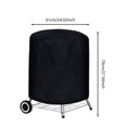 thumbnail image 2 of Round Grill Cover Dome Smoker Cover - Waterproof Charcoal Kettle Grill Cover UV Resistant, Outdoor Barbecue Cover for Small Grill BBQ Kettle, 2 of 5