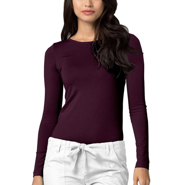 Adar sous-Vêtements pour Femmes - Tee-Shirt de Confort à Manches Longues
