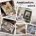 thumbnail image 4 of 120 pegatinas de marco retro de 6 estilos para álbumes de recortes, pegatinas de borde vintage de colores para álbumes de fotos de mascotas, etiquetas de papel huecas, juegos de calcomanías., 4 of 7