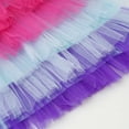thumbnail image 6 of Kuleyang Toddler Girls Colorful Layered Tutu Dress Sparkling Mermaid Scales Long Sleeve Spring Tulle Ruffle Party Dresses for Toddler Kids 3-8 Years, 6 of 8