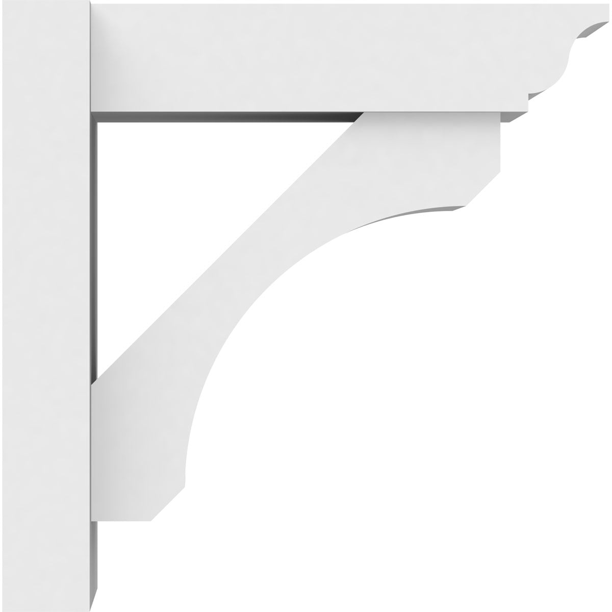 7"W X 14"D X 14"H Legacy Architectural Grade PVC Outlooker with Traditional Ends